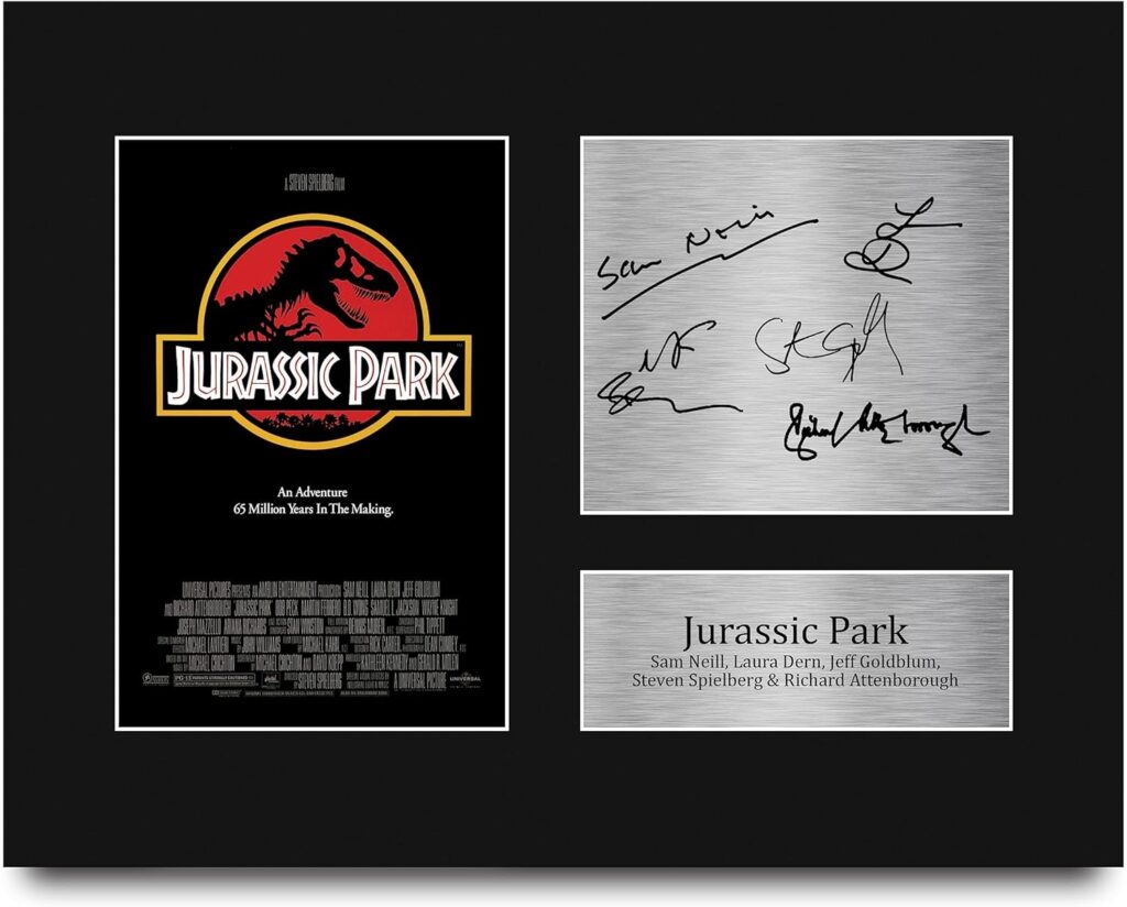 HWC Trading Jurassic Park Cast Sam Neill Gifts Printed Signed Autograph Picture for Movie Memorabilia Fans – US Letter Size