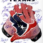 Houston Texans Signed Autographed Glove 16×20 Photo with 19 Signatures TRISTAR COA