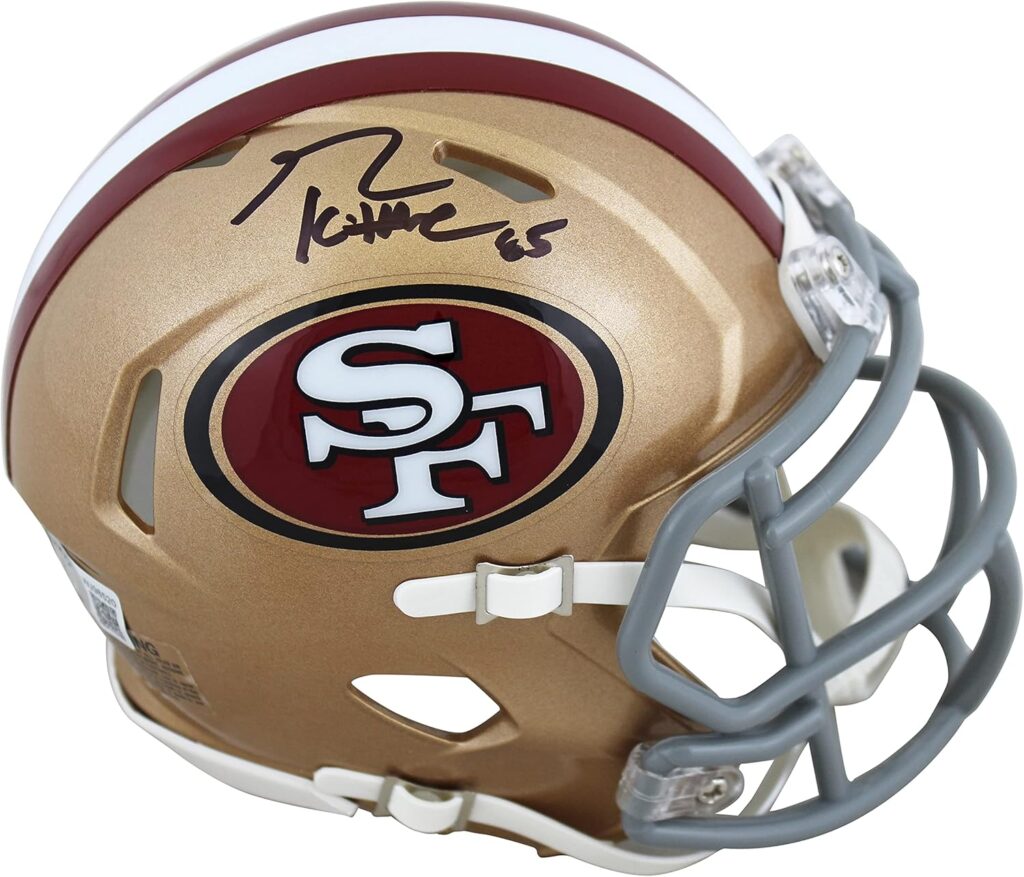 49ers George Kittle Authentic Signed Speed Mini Helmet Autographed BAS Witnessed