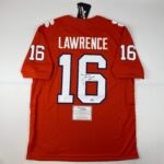 Autographed/Signed Trevor Lawrence Clemson Tigers Orange Authentic Nike College Football Jersey Fanatics COA