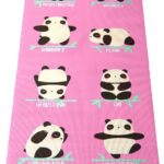 Bean Products Yoga Mat for Exercise – Non Slip Thick Comfortable Workout Floor Mat for Adults and Kids – Eco Friendly Foldable Yoga Mat for Yoga, Pilates, Gym and Stretching