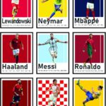 BigWig Prints Soccer Posters – Soccer Decor for Boys Room, Ronaldo & Messi Poster, Mbappe, Neymar, Zlatan Ibrahimovic, Ramos, Modric, World Cup Wall Art, Fifa Art – Unframed Set Of 9 (8×10”)