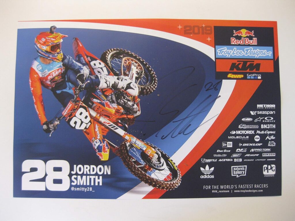 Jordan Smith, supercross, motocross, signed, autographed, 12×18 poster, COA will be included