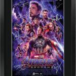 HWC Trading Avengers Endgame 16 x 12 inch Gifts Printed Poster Signed Autograph Picture for Movie Memorabilia Fans – 16″ x 12″ Framed