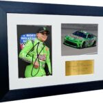 12×8 A4 Tyler Ty Gibbs 2024 NASCAR Cup Series No. 54 Toyota Camry XSE for Joe Gibbs Racing Signed Autographed Signature Photo Photograph Picture Frame Poster Celebration Gift Triple Gold