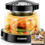 Nuwave Oven Pro Plus Air Fryer, Infra-Red Countertop, 2025 Advanced Convection, No Defrosting or Preheating, Cook Fresh or Frozen, Durable Power Dome, 100 Presets & 50 Memory, PFAS Free, Black