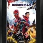 HWC Trading Spider-Man: No Way Home Movie Poster Tom Holland Signed 16 x 12 inch Framed Gift Spiderman Spider Man Printed Autograph Film Print Photo Picture Display – 16″ x 12″ Framed