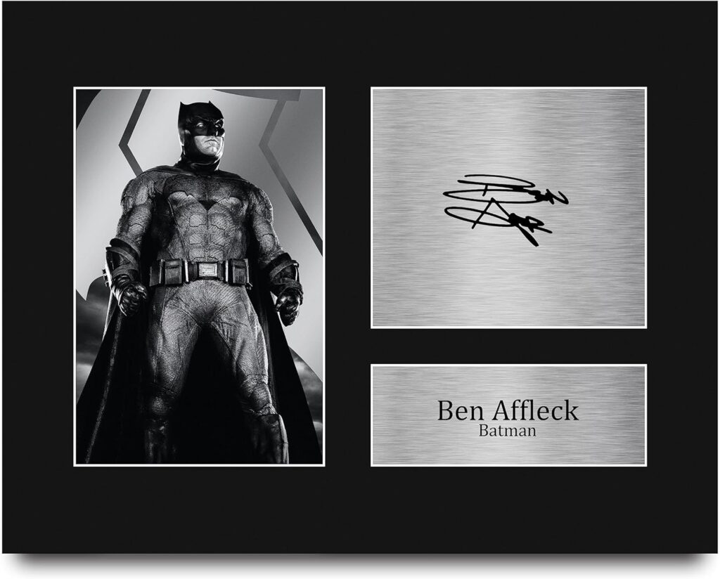 HWC Trading Ben Affleck DCEU Batman Gifts Printed Signed Autograph Picture for Movie Memorabilia Fans – US Letter Size