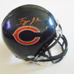 Ego Ferguson Signed Chicago Bears Mini Football Helmet w/COA #1 – Autographed NFL Mini Helmets