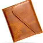 Leather RFID Wallet for Men, Slim Leather Mens Wallet, Handcraft Men’s Wallets, Card Cases & Money Organizers, Magnetic Closure Sleek RFID Blocking Thin Mens Wallets with 9-12 Card Slots & Gift Box