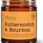 Wickless Candles for Candle Warmer Lamp, Many Scents to Choose, 100% Non-Toxic Soy Wax, Scented Candle Melts for Warming Plate, Handmade in The USA (Butterscotch & Bourbon)