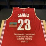 Lebron James 2004 Rookie Signed Cleveland Cavaliers Game Model Jersey UDA COA – Autographed NBA Jerseys