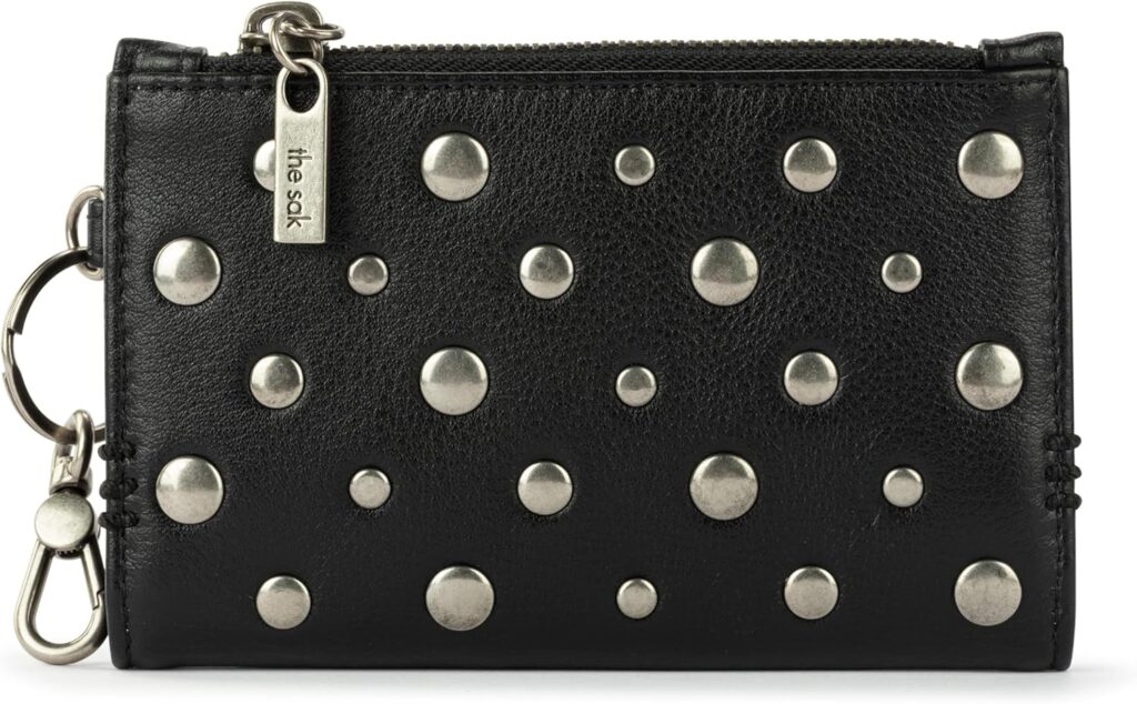 The Sak Encino Card Wallet – Women’s Leather Wallet For Everyday – Slim Wallet With Zipper, Credit Card Slots & Coin Holder