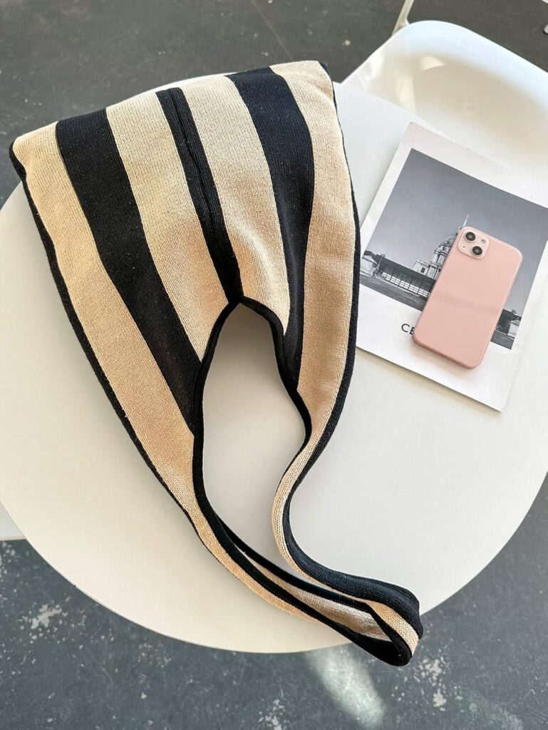 ENBEI Women’s tote bags aesthetic Shoulder Handbags Hand crocheted Bags large Shoulder Shopping Bag large satchel cute Bag