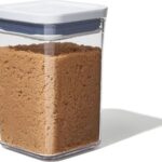 OXO Good Grips POP Container – Airtight Food Storage – Small Square Short 1.1 Qt Ideal for 1 lb of brown sugar or confectioner’s sugar