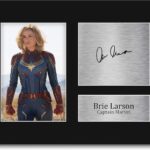 HWC Trading Brie Larson Gift USL Signed Printed Autograph Captain Marvel The Avengers Gifts Print Photo Picture Display – US Letter Size