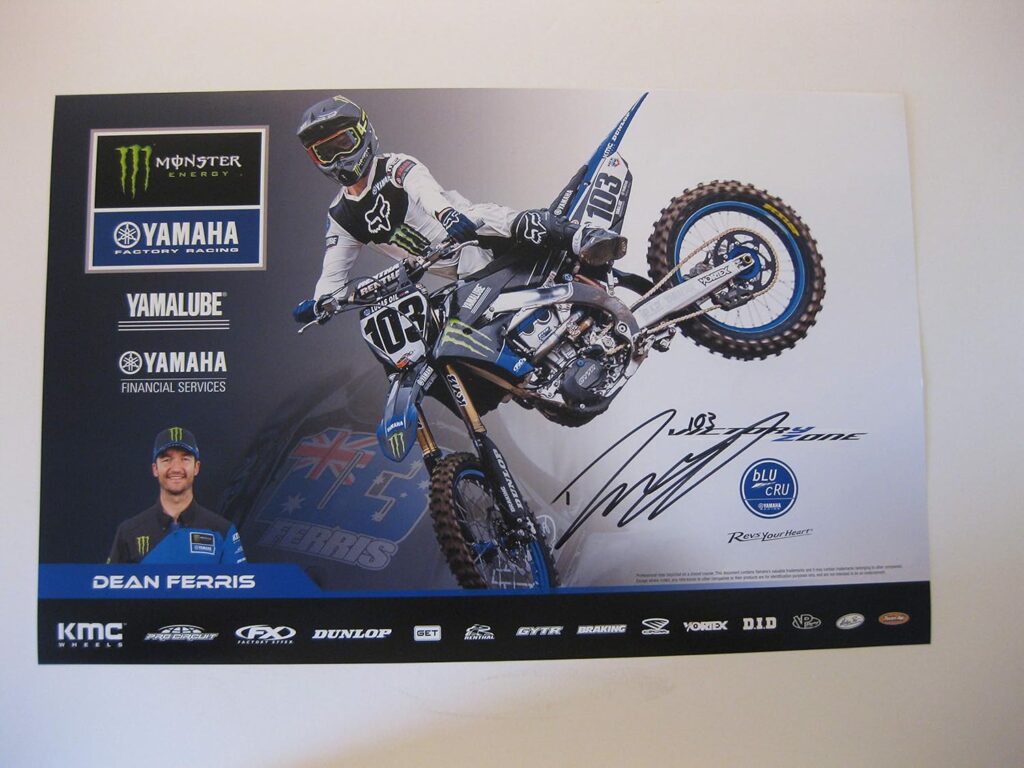 Dean Ferris, Supercross, Motocross, signed, autographed, 11×17 poster, COA will be included.