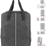 Ice Cream Maker Carrying Bag with Handle, Waterproof Dustproof Storage Bag Compatible with Ninja Creami NC500/NC300/NC200/NC100/NC299AMZ Series/Deluxe/Breeze Ice Cream Makers