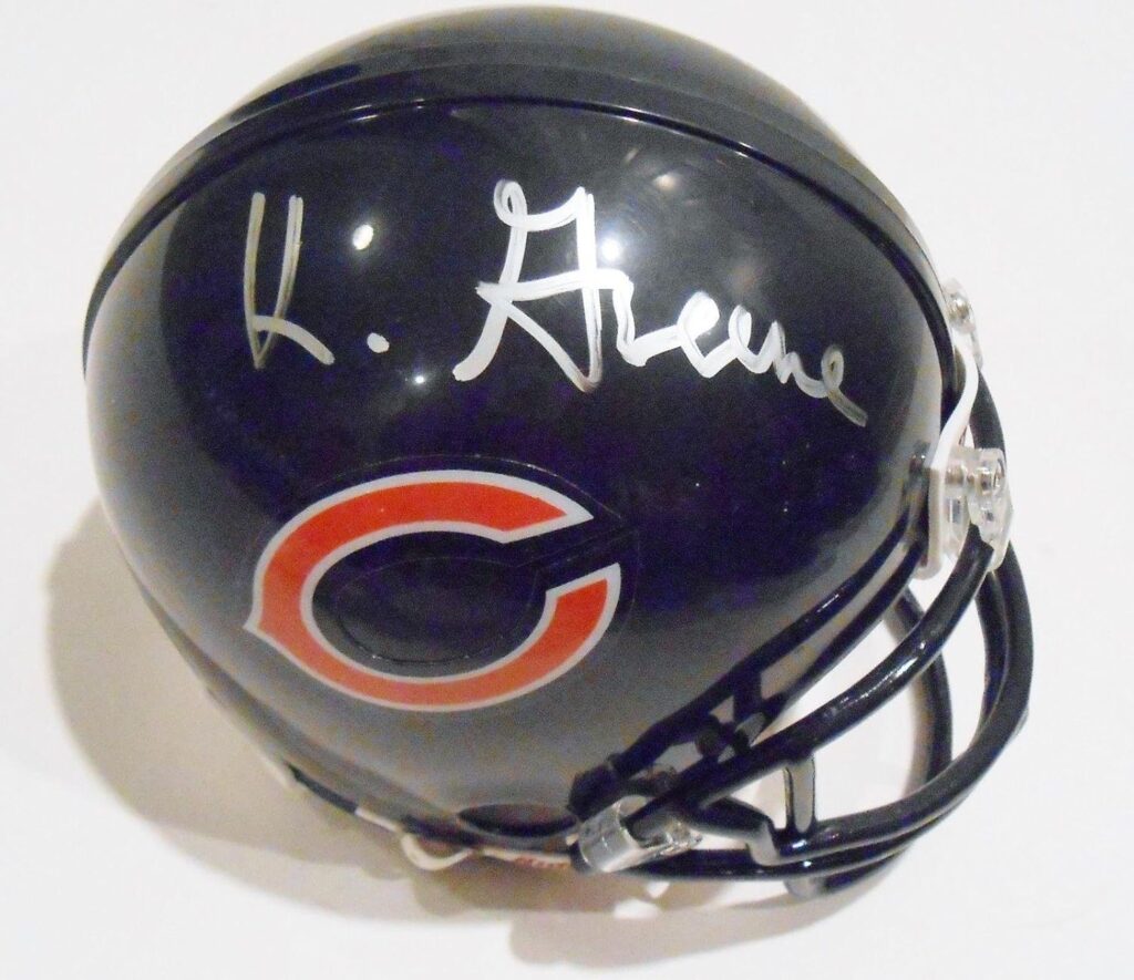 Khaseem Signed Chicago Bears Mini Replica Football Helmet w/COA – Autographed NFL Mini Helmets