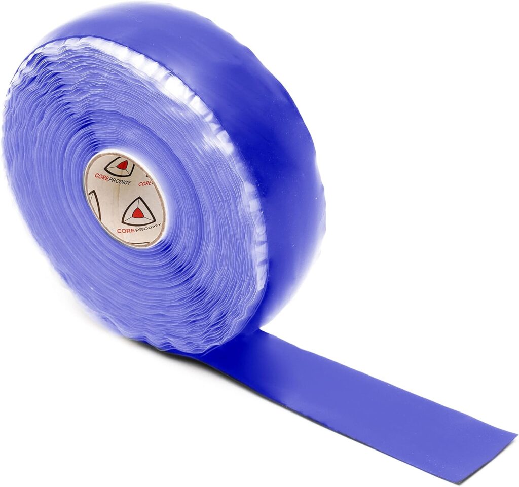 Core Prodigy Fusion Grip Tape – Silicone Rubber Wrap for Pull Up Bars, Barbells, Dumbbells, Sports and Gym Equipment, and Tools