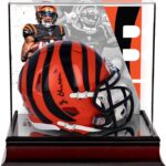 Ja’Marr Chase Cincinnati Bengals Autographed Riddell Speed Mini Helmet with Deluxe Mini Helmet Case – Autographed NFL Mini Helmets