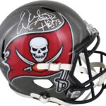 Buccaneers Warren Sapp HOF 13 Signed 2020 Full Size Speed Rep Helmet BAS Witness