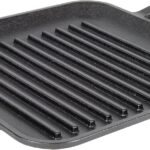 Lodge 11″ Cast Iron Square Grill Pan – Chef Collection – Pre-Seasoned Cast Iron Pan – Versatile Cooking – Indoor & Outdoor Use – Incredible Heat Retention