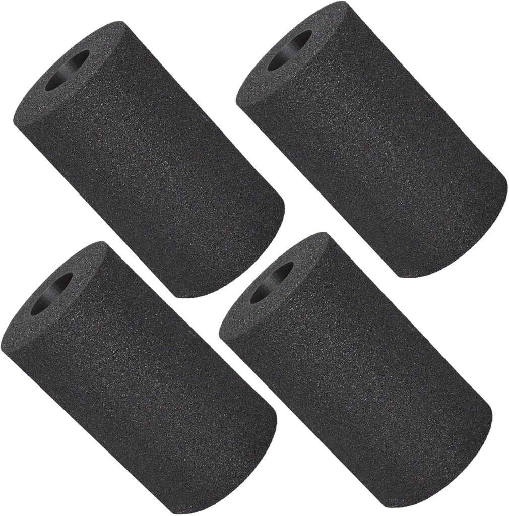 Foot Foam Pads Rollers Replacement (5.5 * 3.1 * 3.1in), Padding Cover for Inversion Table, Workout Bench, Sits Ups Replacement Parts, Home Gym Accesories