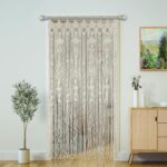 Macrame Curtain Boho Doorway Curtains,Handmade String Backdrop Panel Hippie Door Hanging Wedding Decor Arch Curtain Room Divider Bohemian Wall Cover Window Bedroom Doors (Diamond)
