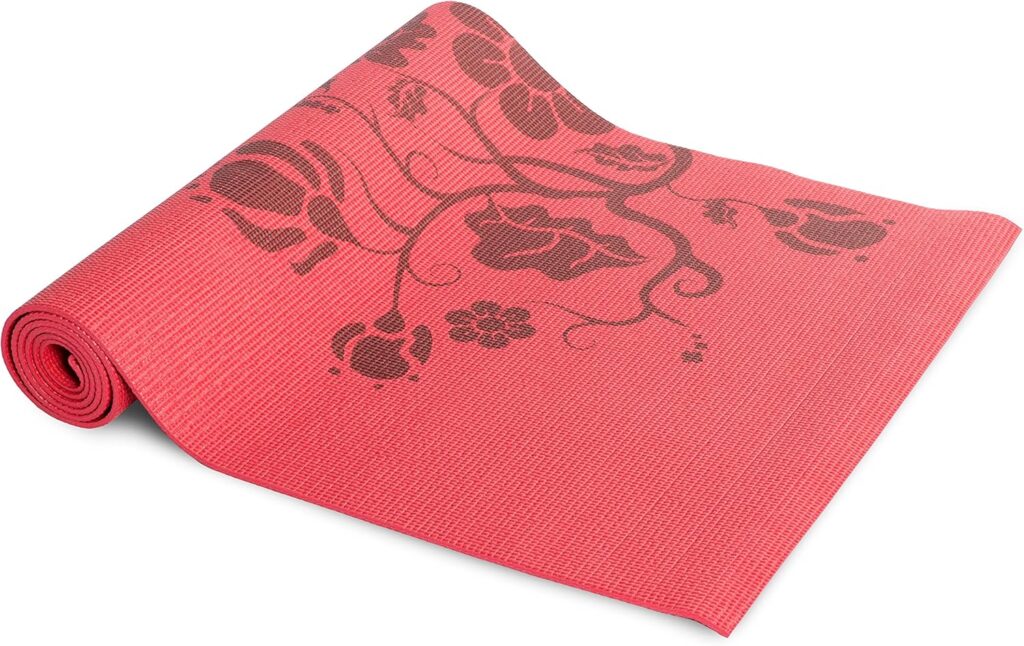 Tone Fitness Yoga Mat with Floral Pattern