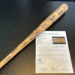 Beautiful World Series MVP’s Multi Signed Bat 35+ Sigs With Derek Jeter JSA COA – Autographed MLB Bats