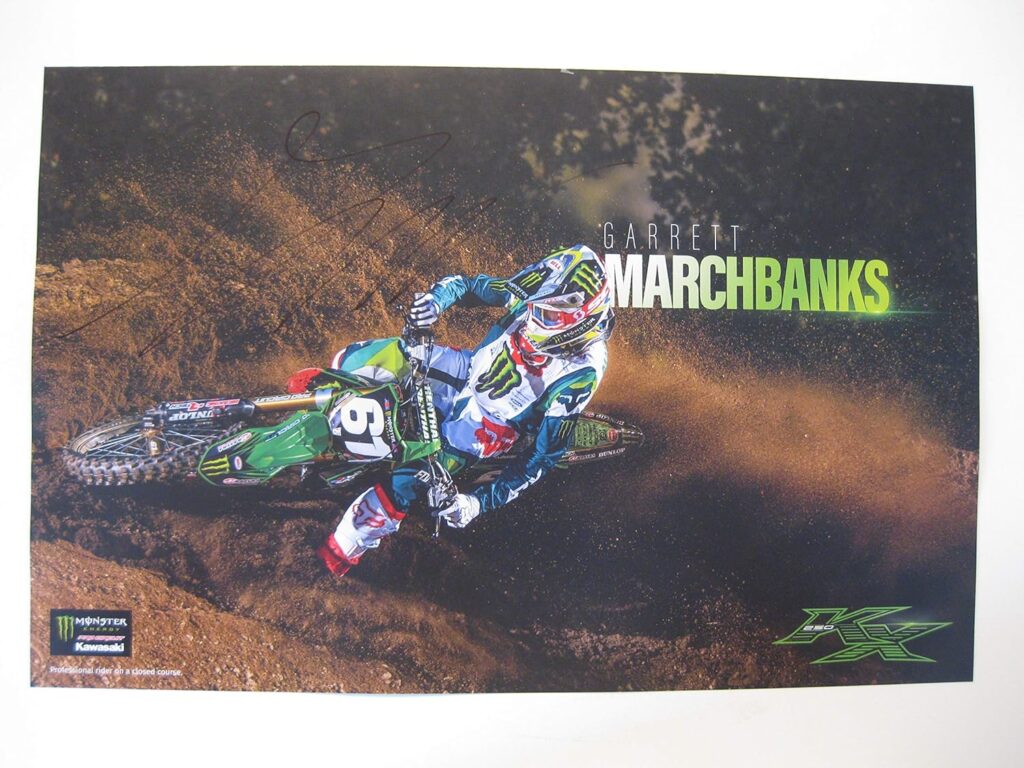 Garrett Marchbanks, supercross, motocross, signed, autographed, 11×17 Poster, COA Will Be Included.