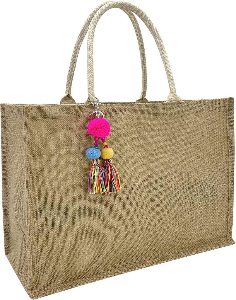Hibala Woven Large Beach Bag Straw Beach Tote Handmade Weaving Shoulder Tassel Bag Handbag