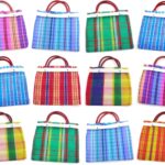 12 Pcs Small Mexican Tote Mercado Bags 7.5 inch by 7.5 inch, Assorted Colors High Thread Mesh – Mini Mexican Mercado Candy Bags
