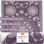 Manduka Yogitoes Hot Yoga Mat Towel – 71″ | Moisture Activated Grip | Patented Silicone Nubs | Highly Absorbent, Durable & Easy Care | Made from Recycled Materials | 71 x 24 Inches