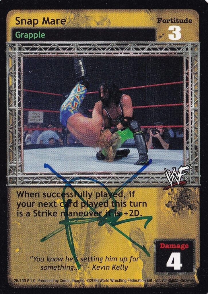X-Pac Signed 2000 Comic Images WWF Raw Deal Card #26 WWE nWo Snap Mare Autograph – Autographed Wrestling Cards