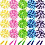 Yunsailing 20 Pack Jump Ropes for Adults Kids, 9.2 Feet Adjustable Length Free Segmented Skipping Rope Bulk Soft Beaded Jumping Ropes for Women Men Exercise Training Workout Weight Loss