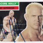 Hardcore Bob Holly Signed 2005 Topps Heritage WWE Card #40 Autograph Wrestling – NFL Autographed Football Cards