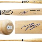 Mookie Betts Autographed Blonde R.a.w.l.i.n.g.s Pro Baseball Bat Dodgers Los Angeles Beckett BAS QR Stock #218693