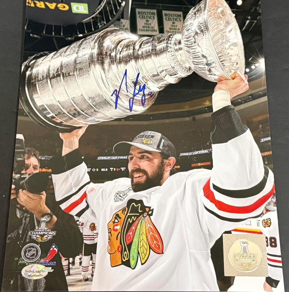 Nick Leddy Chicago Blackhawks Autographed Signed 2013 Champions 8×10