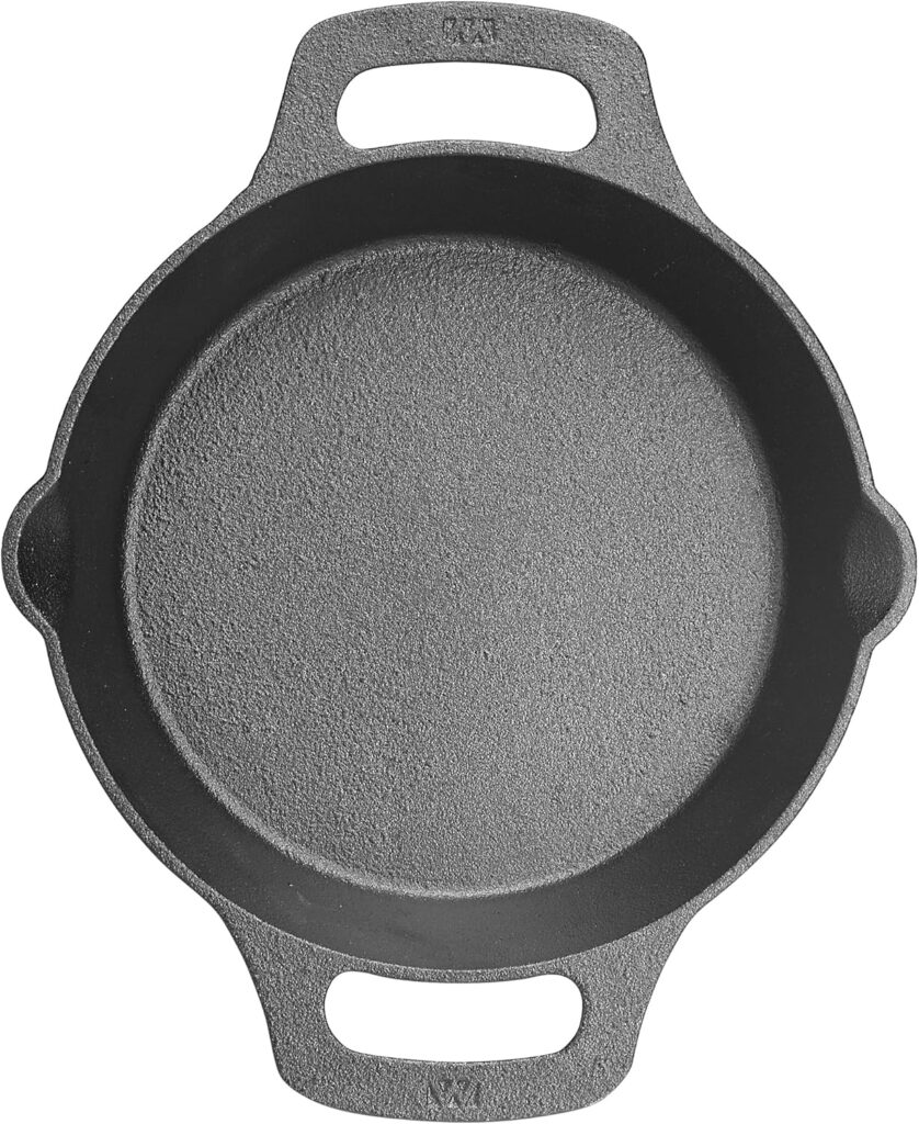 WINCO Cast Iron Skillet, Black
