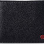 Alpine Swiss Connor Executive Bifold Wallet | Business Passcase for Men | Premium Leather | Dual ID Windows | RFID Blocking | Gift Box Included Soft Nappa Black