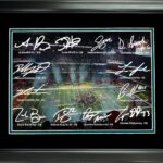 Framed Philadelphia Eagles Super Bowl LIX 59 Champions Facsimile Signature Team Signed Auto 11″x14″ Football Photo