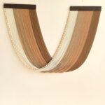 Large Macrame Wall Hanging, Boho Wall Tapestry Decor, Fiber Wall Art Background Decor for Living Room Bedroom – Modern Craftsmanship Headboard (Brown)