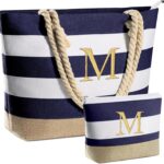 YOOLIFE Beach Bags for Women – Travel Canvas Beach Tote, Pool Waterproof Bag, Travel Essentials, Gifts for Women Birthday