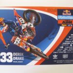 Derek Drake, supercross, motocross, signed, autographed, 12×18 poster, COA will be included.