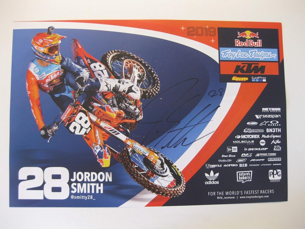 Jordan Smith, supercross, motocross, signed, autographed, 12×18 poster, COA will be included=