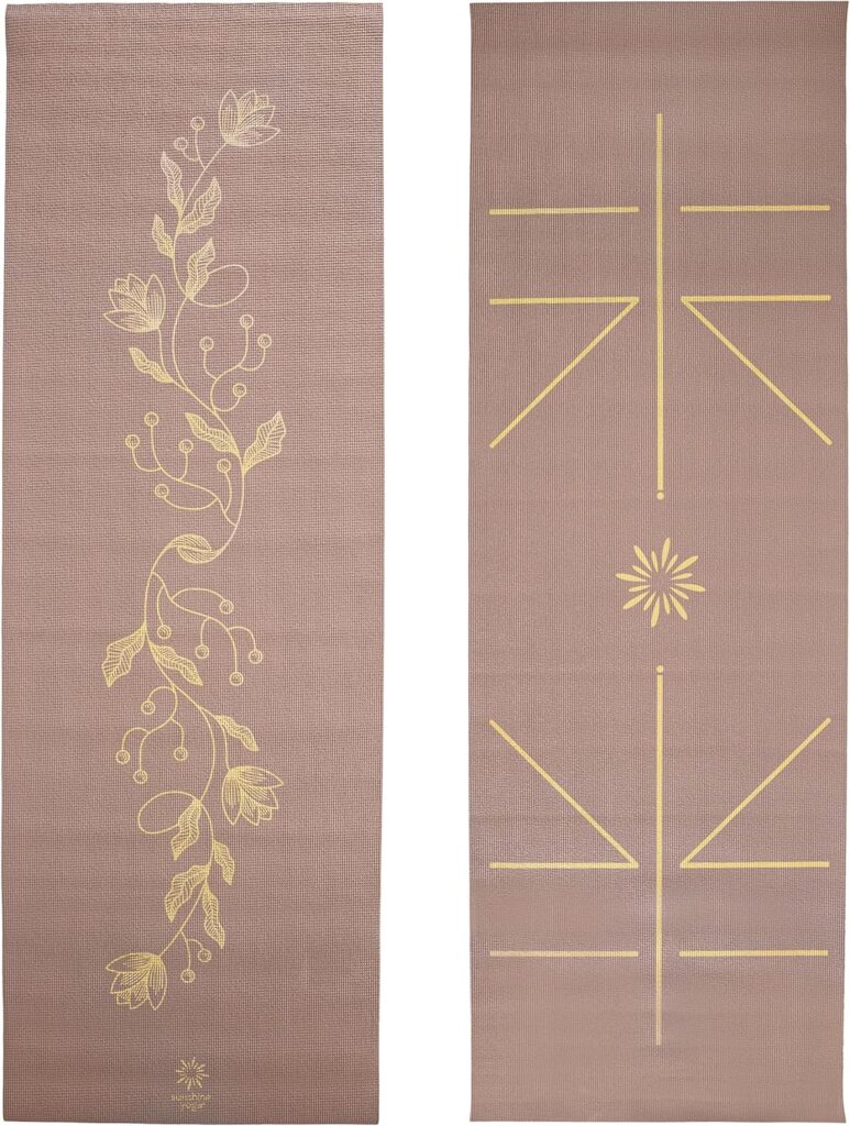 Ascend Yoga Mat – Premium 6mm Thick, 72″ x 24″, Solid or Reversible Print, Non Slip, Tear Resistant, Workout Mats for Pilates, Home, Studio, Fitness, Gym, Training, Floor Stretching