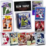 NFL Wide Receiver Football Card Bundle, Assorted Set of 12 Mint Star WR Football Cards Gift Set, Includes one Relic, Serial, or Rookie, Protected by Sleeve and Toploader with Fantasy Football eBook