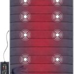 Snailax Memory Foam Full Body Massage Mat with Heat, Back Massager with 10 Vibration Motors, 6 Heating Pads, Massage Chair Pad for Neck, Back, Waist, Legs